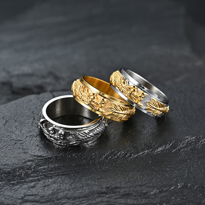 Dragon Rotatable Fidget Ring