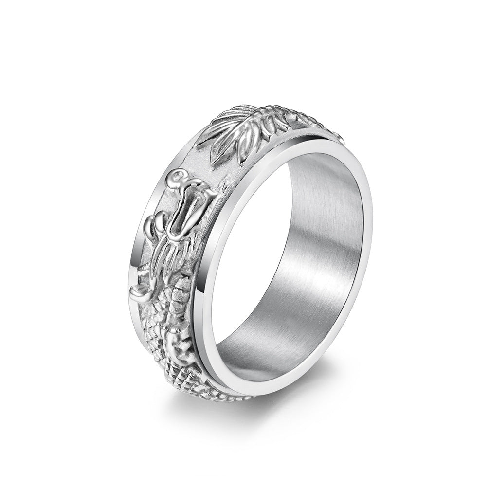 Dragon Rotatable Fidget Ring