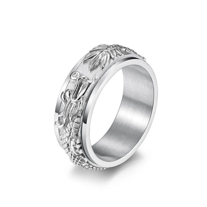 Dragon Rotatable Fidget Ring