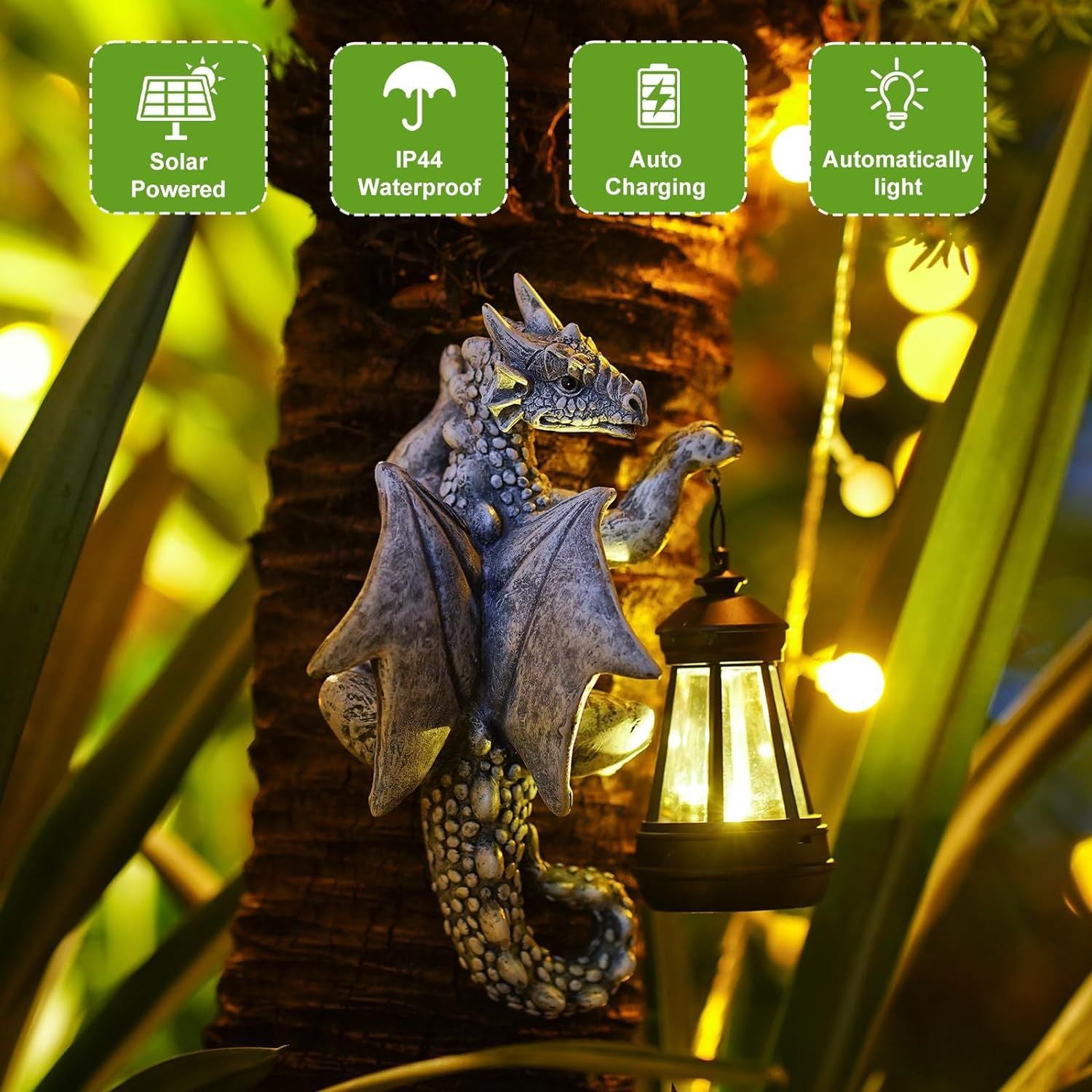 Dragon Solar LED Chandelier for Outdoor Decoration