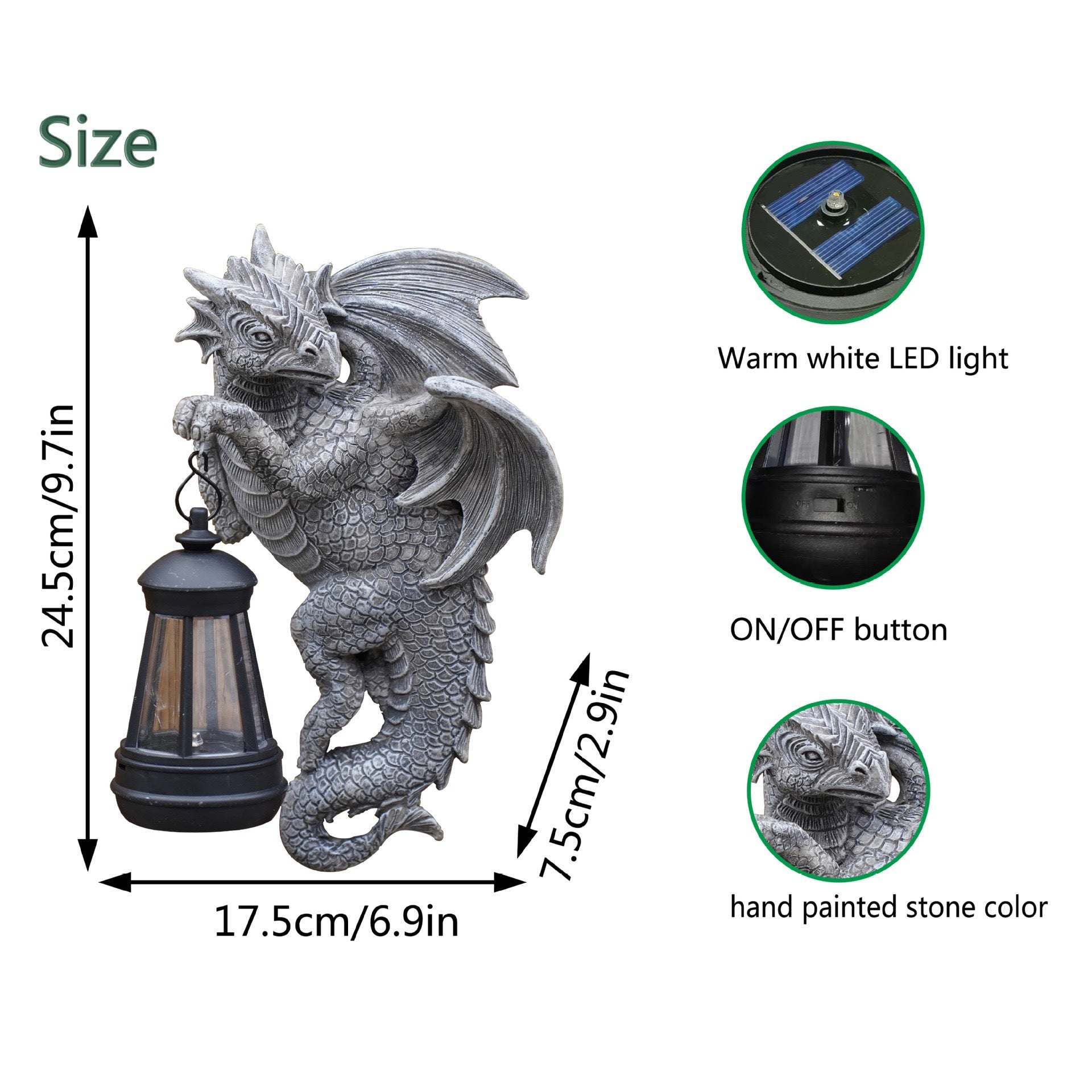 Dragon Solar LED Chandelier for Outdoor Decoration