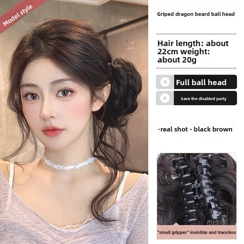 Dragon whisk bun wig grabber