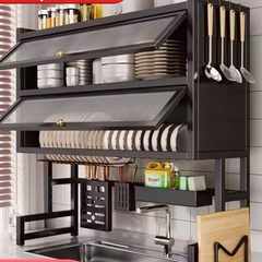 Double Door Black 65cm