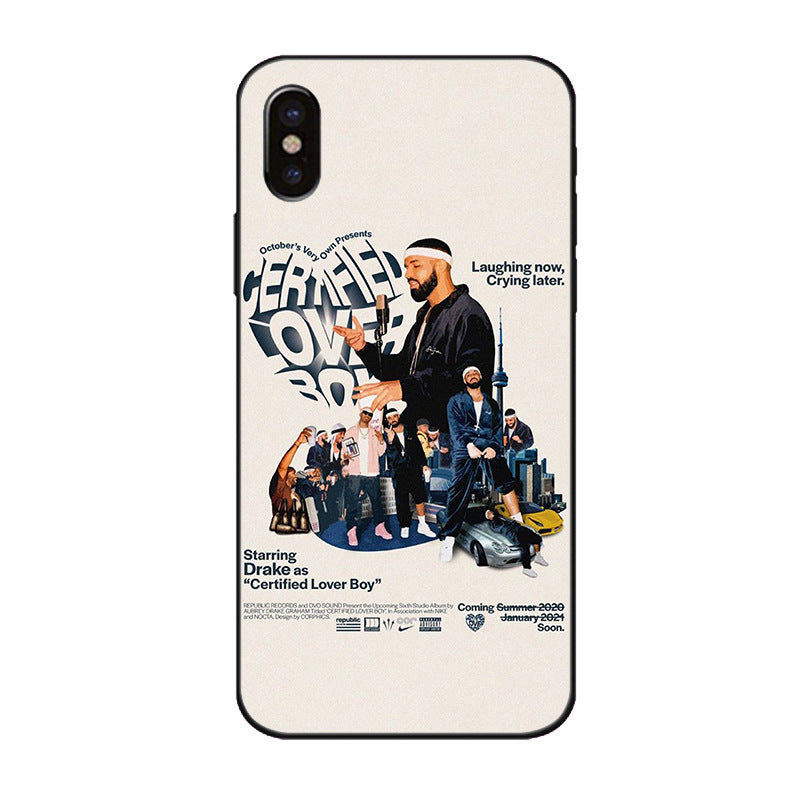 Drake Graphic Glass Phone Case