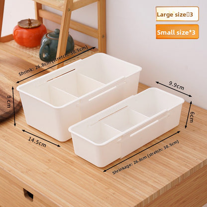 Drawer Organizer Box with Adjustable Dividers