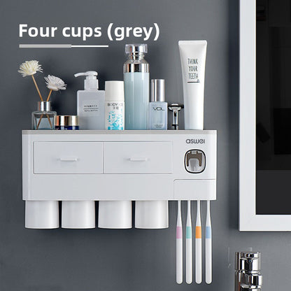 Drawer-Type Toothbrush Organizer