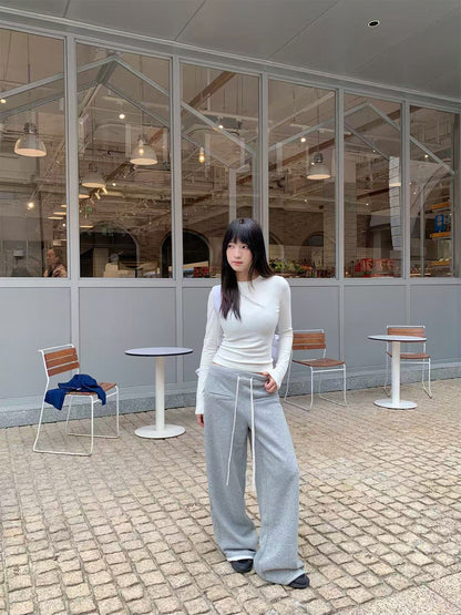 Drawstring Casual Pants