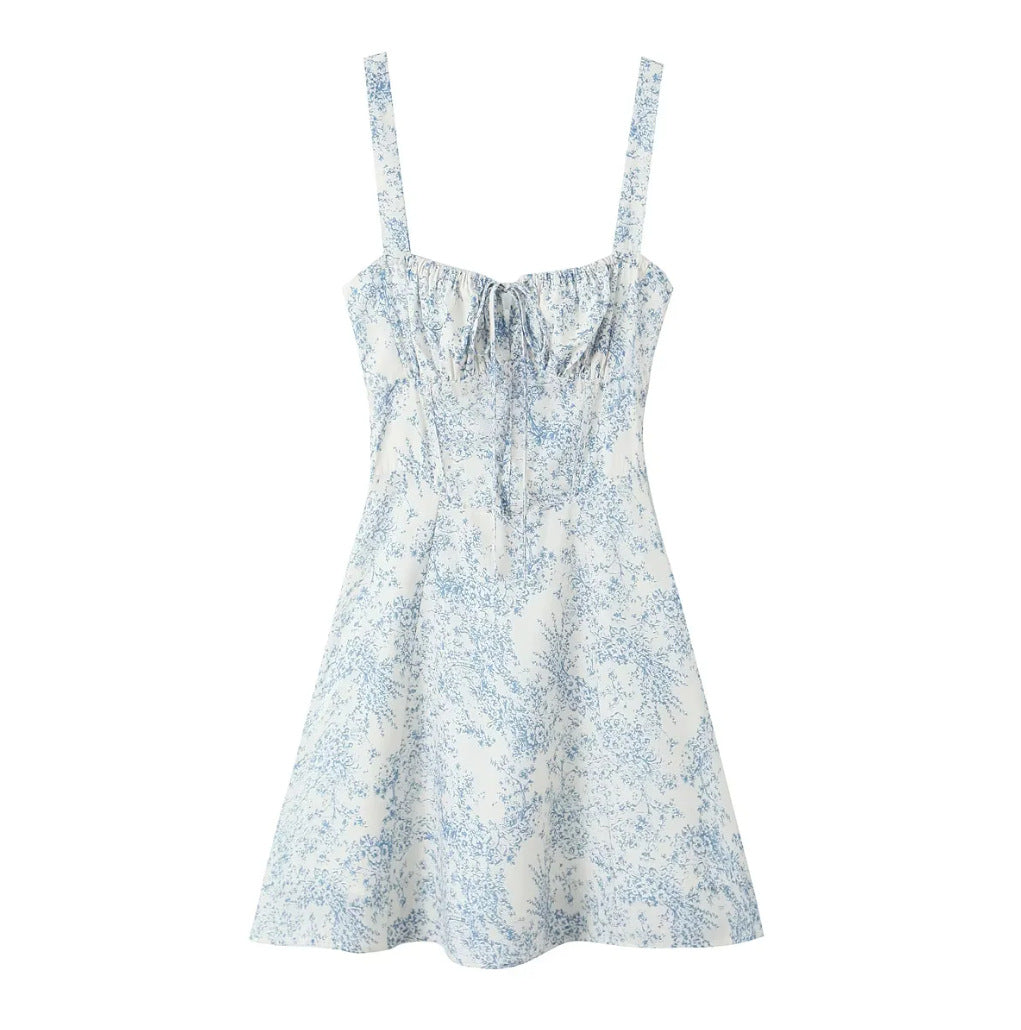 Drawstring Casual Sling Dress