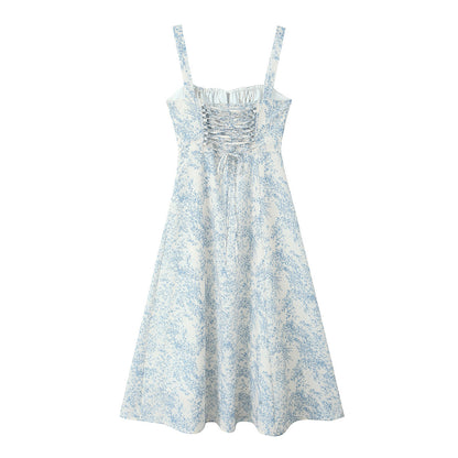 Drawstring Casual Sling Dress