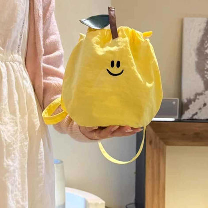 Drawstring Crossbody Bucket Bag