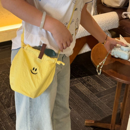 Drawstring Crossbody Bucket Bag