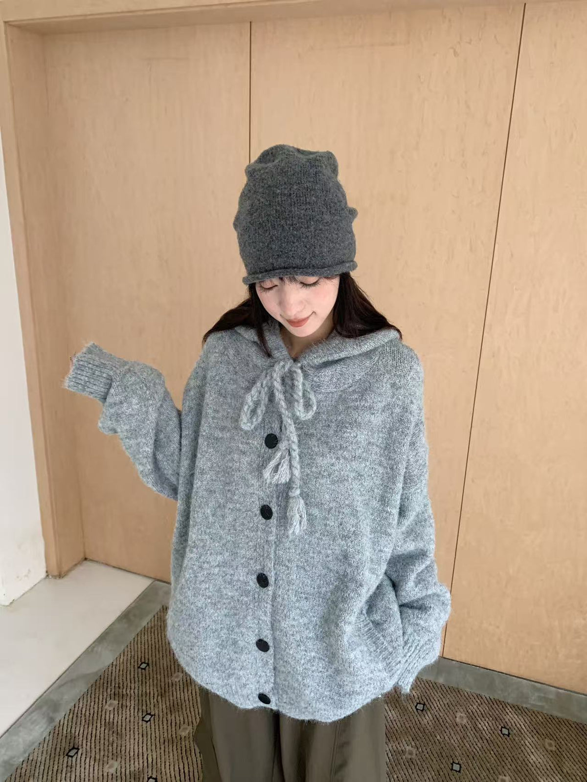 Drawstring Hooded Sweater