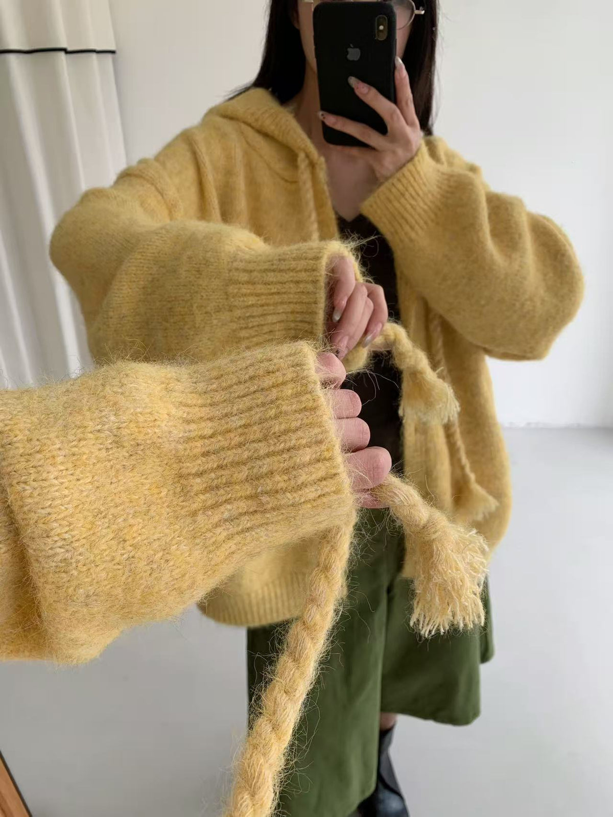 Drawstring Hooded Sweater