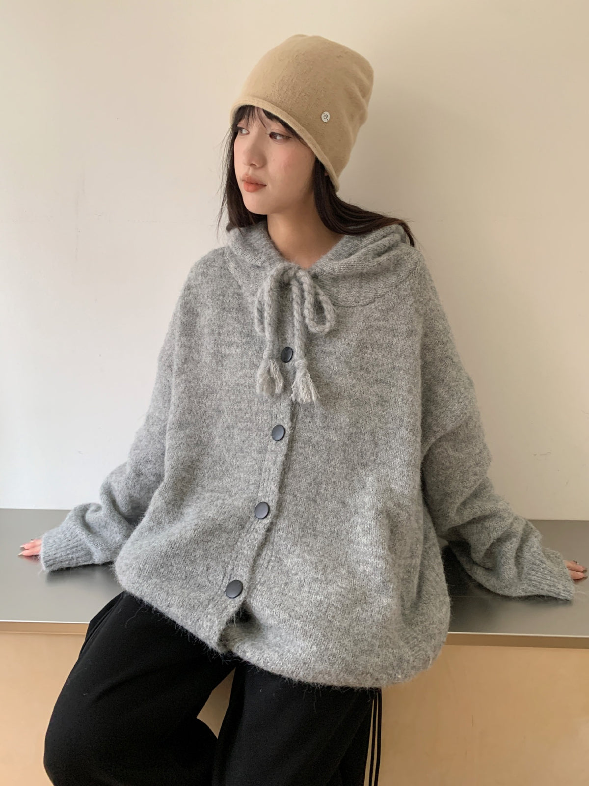 Drawstring Hooded Sweater