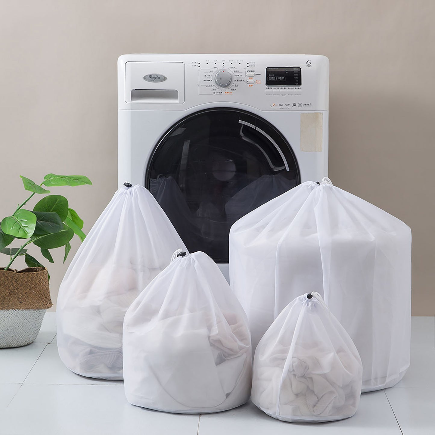 Drawstring laundry bag