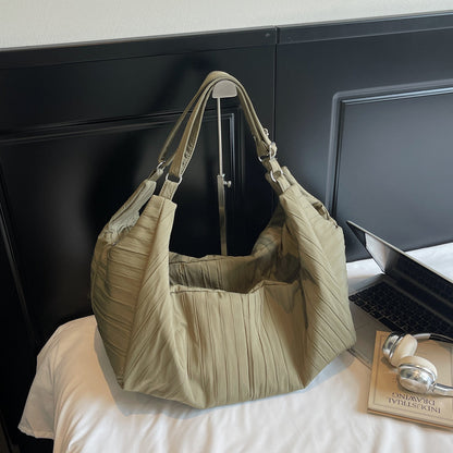 Drawstring Pleated Crossbody Bag