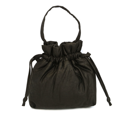Drawstring Silk Crossbody Bag