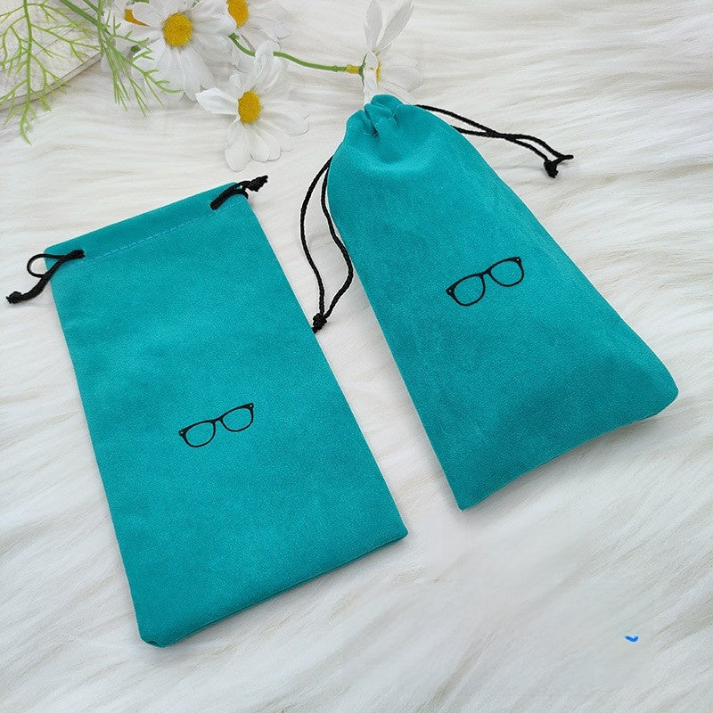 Drawstring Velvet Glasses Case