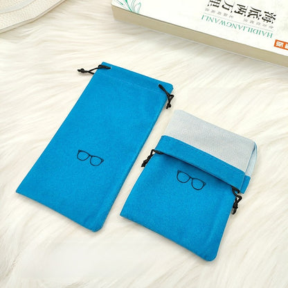 Drawstring Velvet Glasses Case