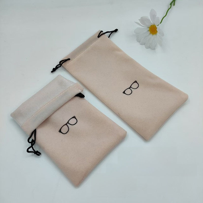 Drawstring Velvet Glasses Case
