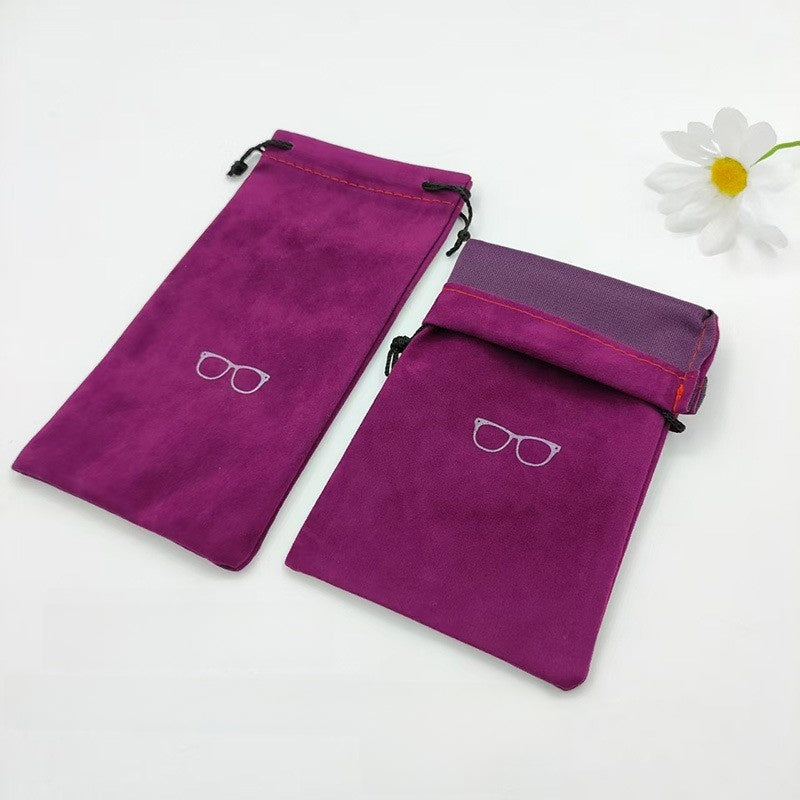 Drawstring Velvet Glasses Case