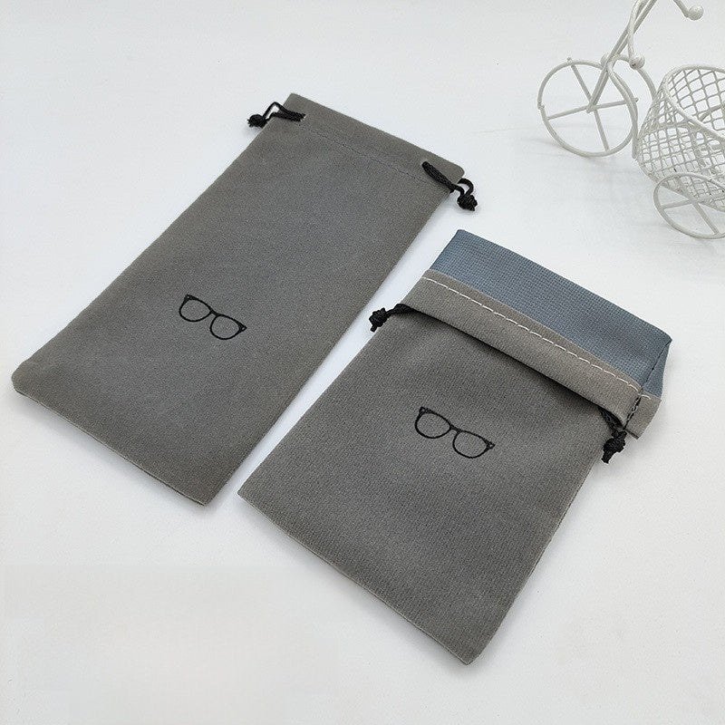Drawstring Velvet Glasses Case