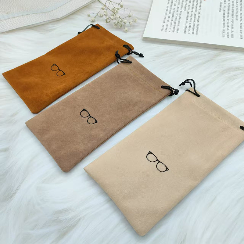 Drawstring Velvet Glasses Case