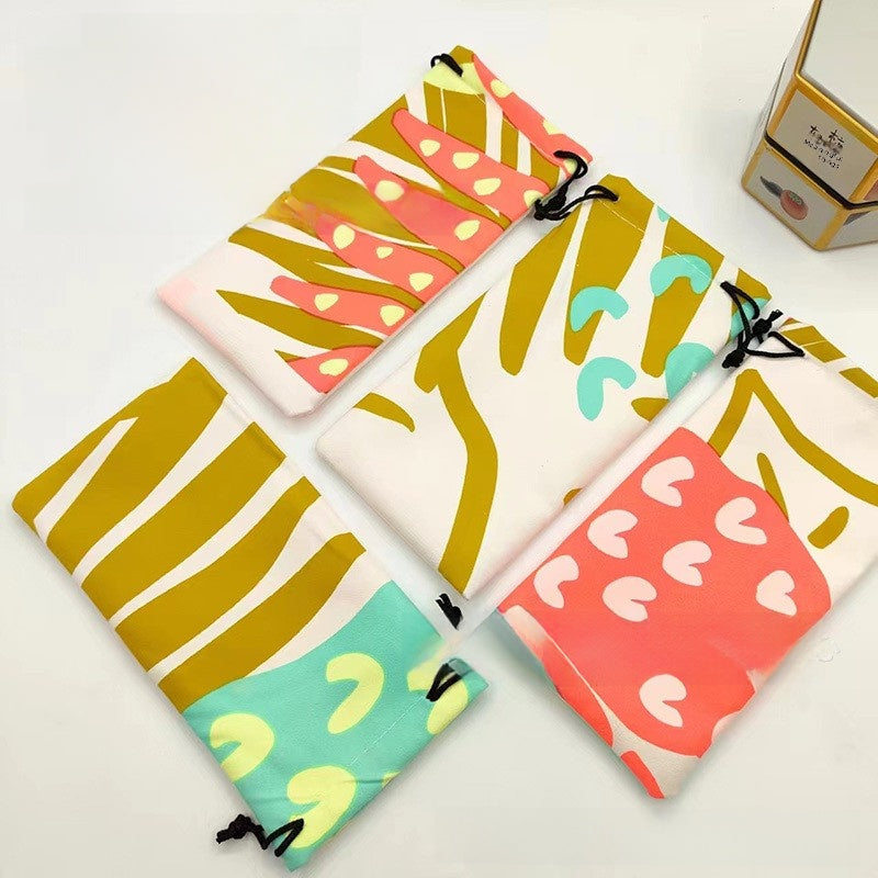 Drawstring Velvet Glasses Case