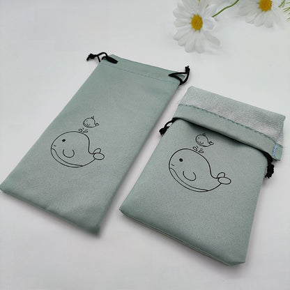 Drawstring Velvet Glasses Case