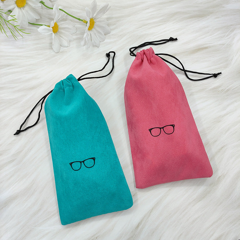 Drawstring Velvet Glasses Case