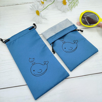 Drawstring Velvet Glasses Case