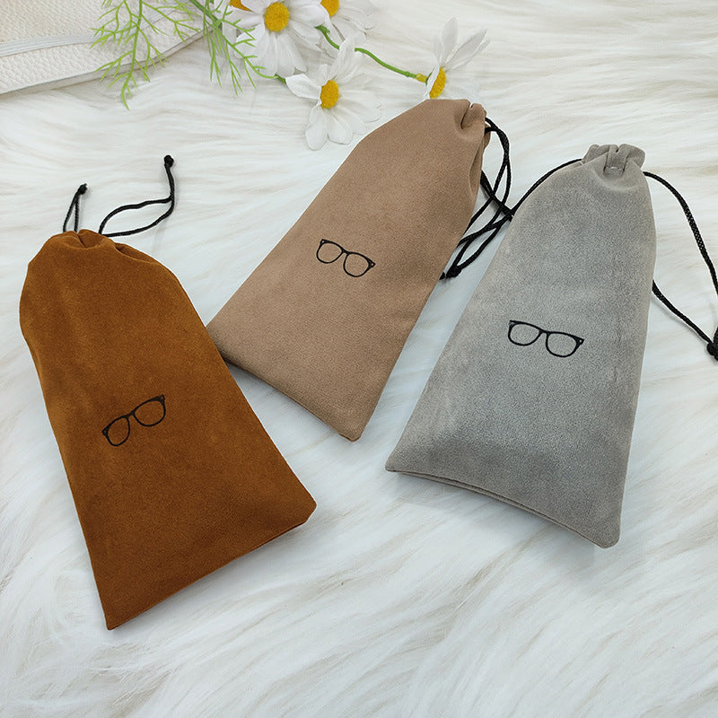 Drawstring Velvet Glasses Case