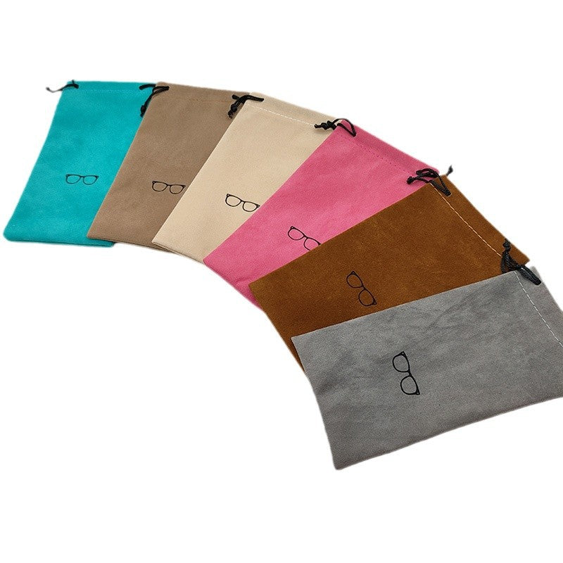 Drawstring Velvet Glasses Case