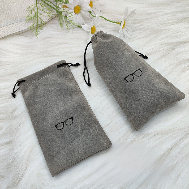 Drawstring Velvet Glasses Case
