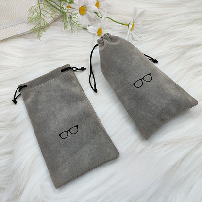 Drawstring Velvet Glasses Case