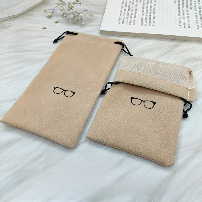 Drawstring Velvet Glasses Case