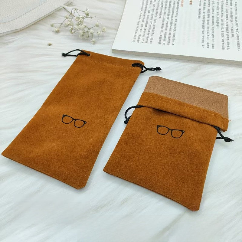 Drawstring Velvet Glasses Case