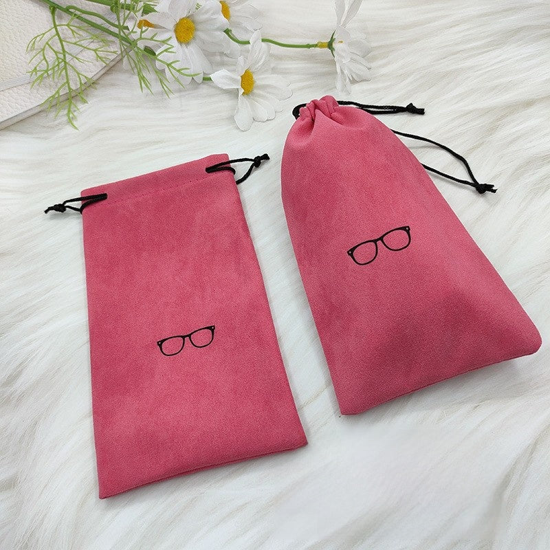 Drawstring Velvet Glasses Case