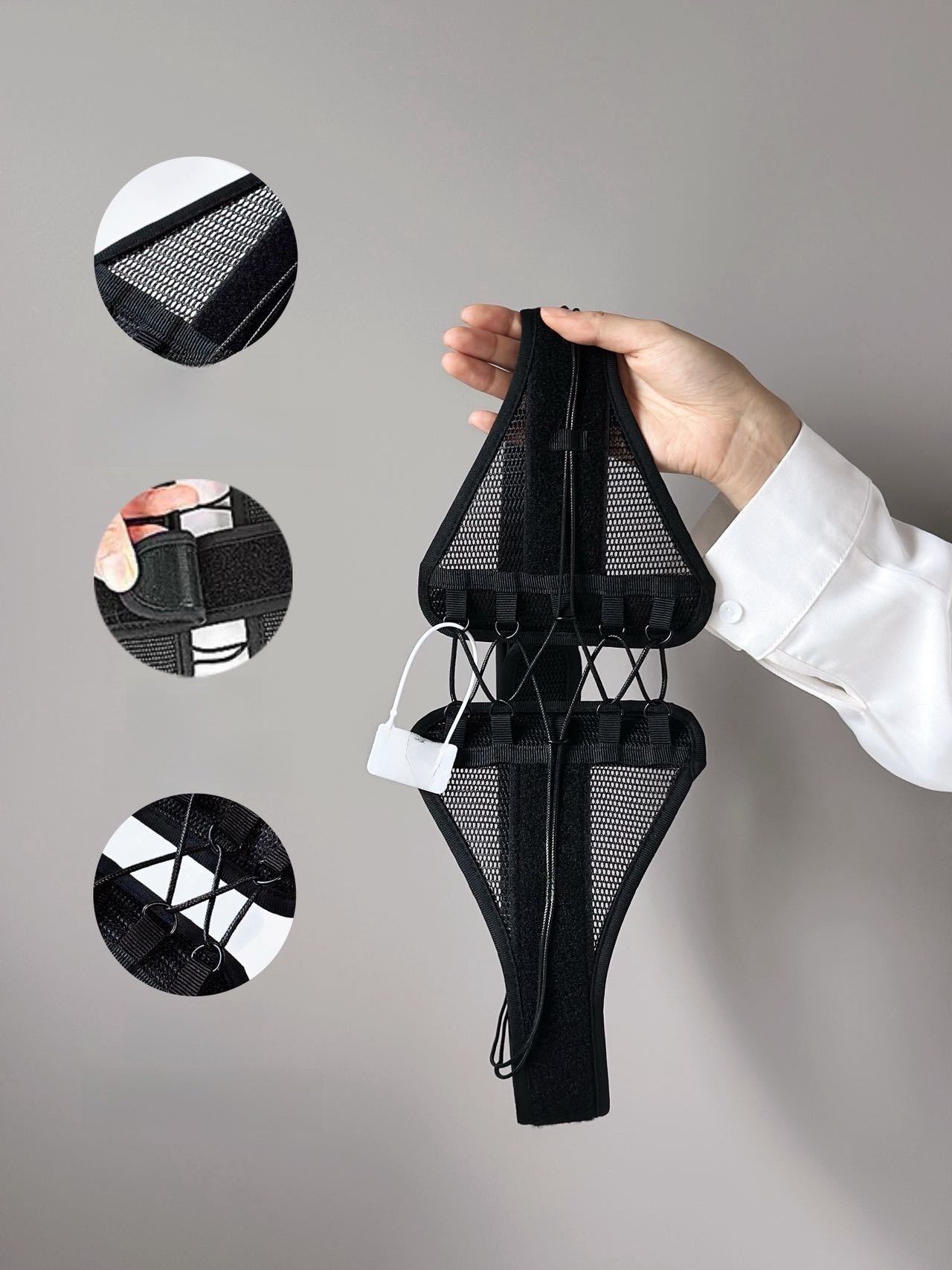 Drawstring waist support belt