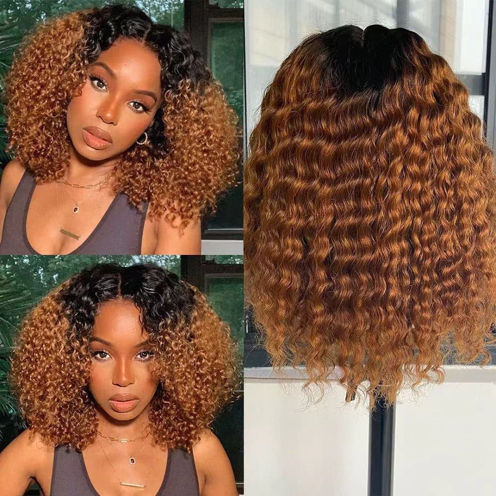 Drawstring Water Ripple Short Glueless Wig