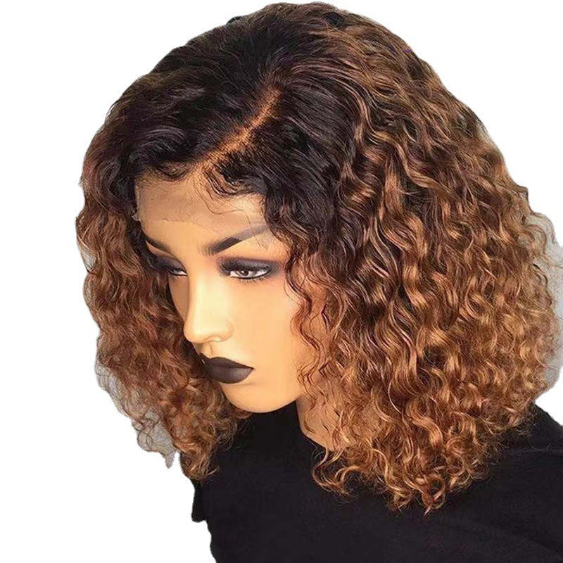 Drawstring Water Ripple Short Glueless Wig