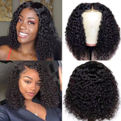 Drawstring Water Ripple Short Wavy Wig