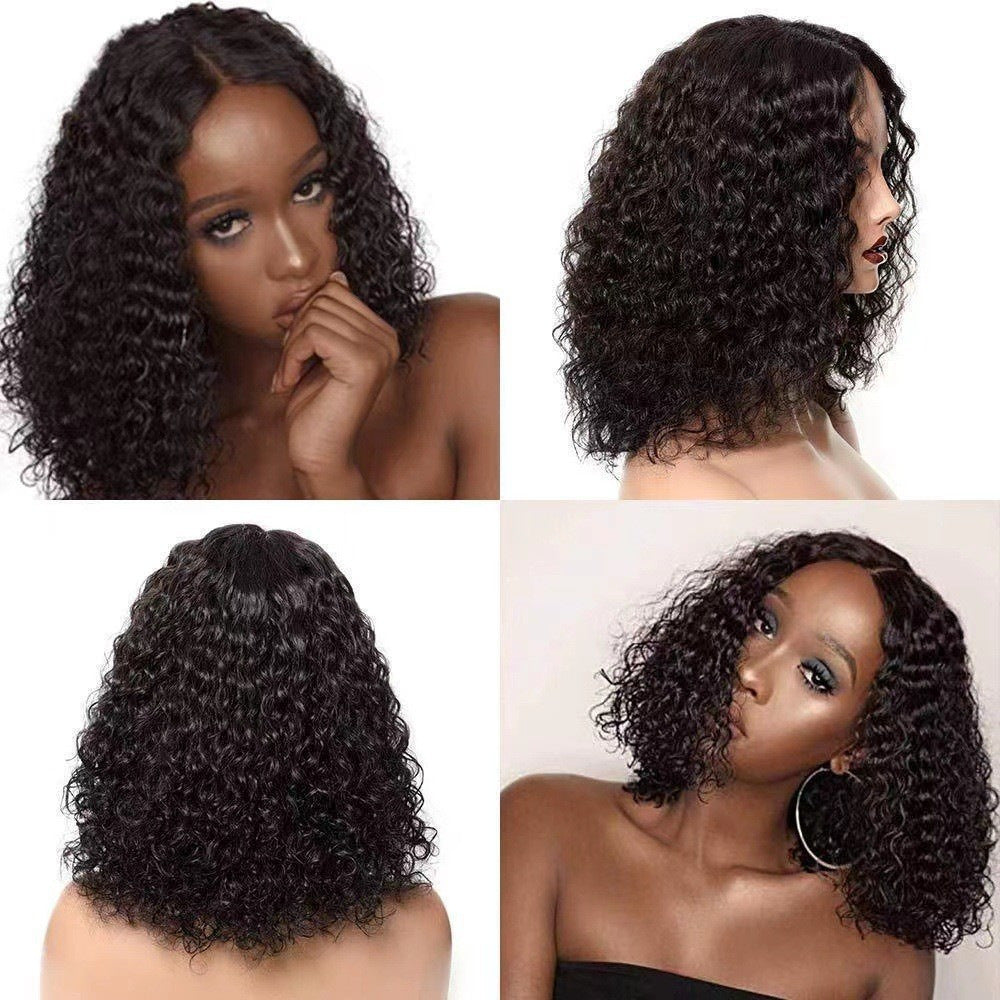 Drawstring Water Ripple Short Wavy Wig
