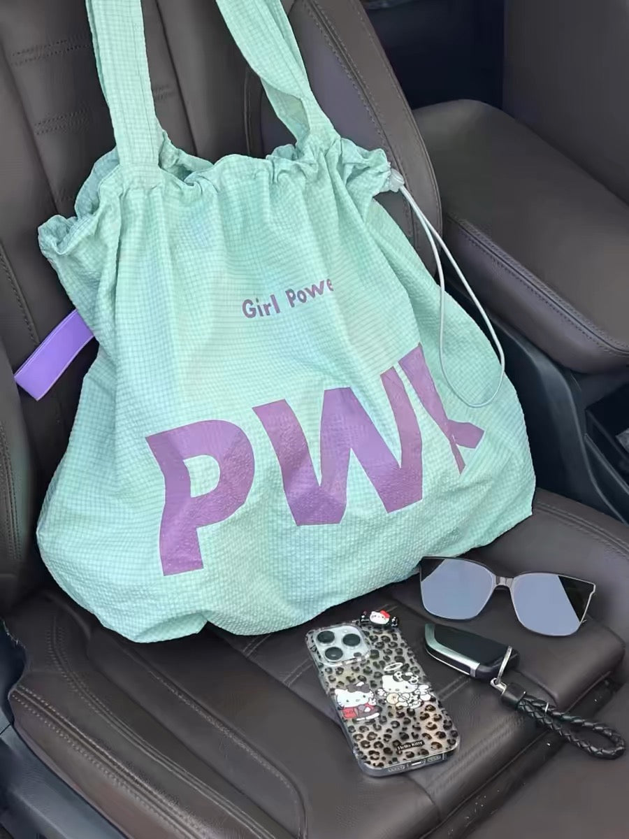 Drawstring waterproof nylon bag