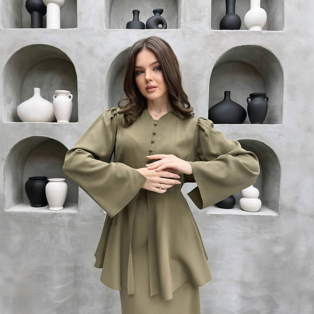 Dress (including a top and a skirt)