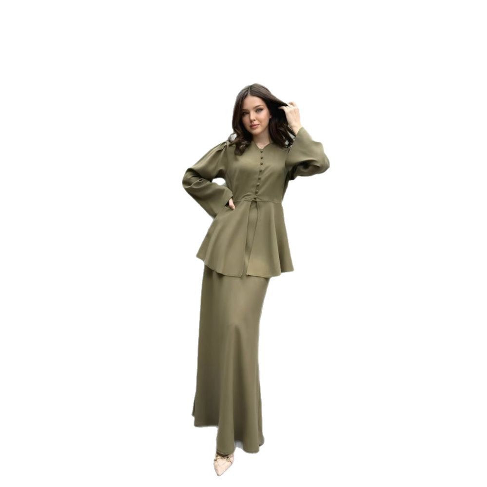 Dress (including a top and a skirt)