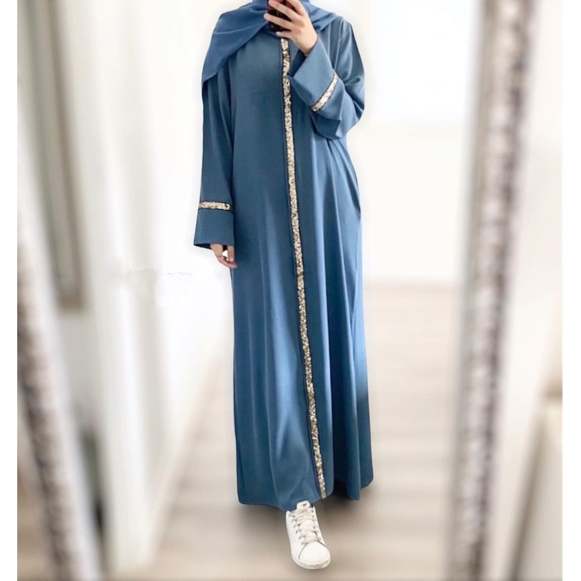Dress Solid Color Chiffon Robe