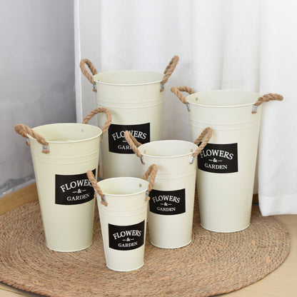 Dried flower bucket flower vase