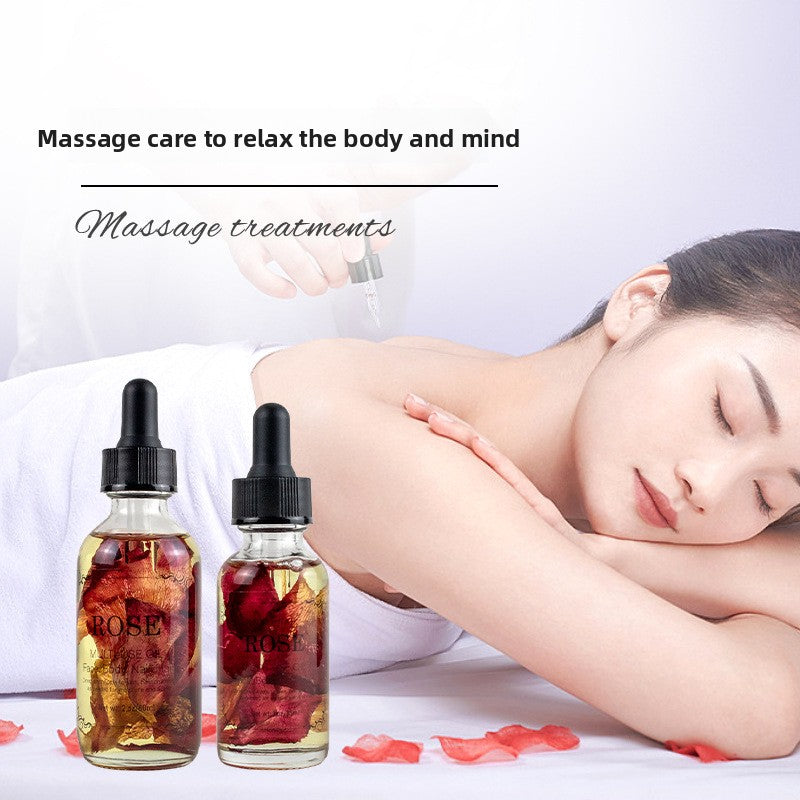dried flower massage oil