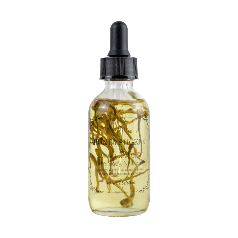 dried flower massage oil